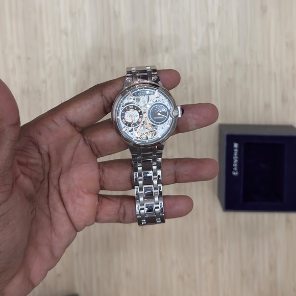 Thomas Earnshaw - BARALLIER - DUAL TIME SUN MOON OPEN HEART AUTOMATIC - Picture 5 of 9